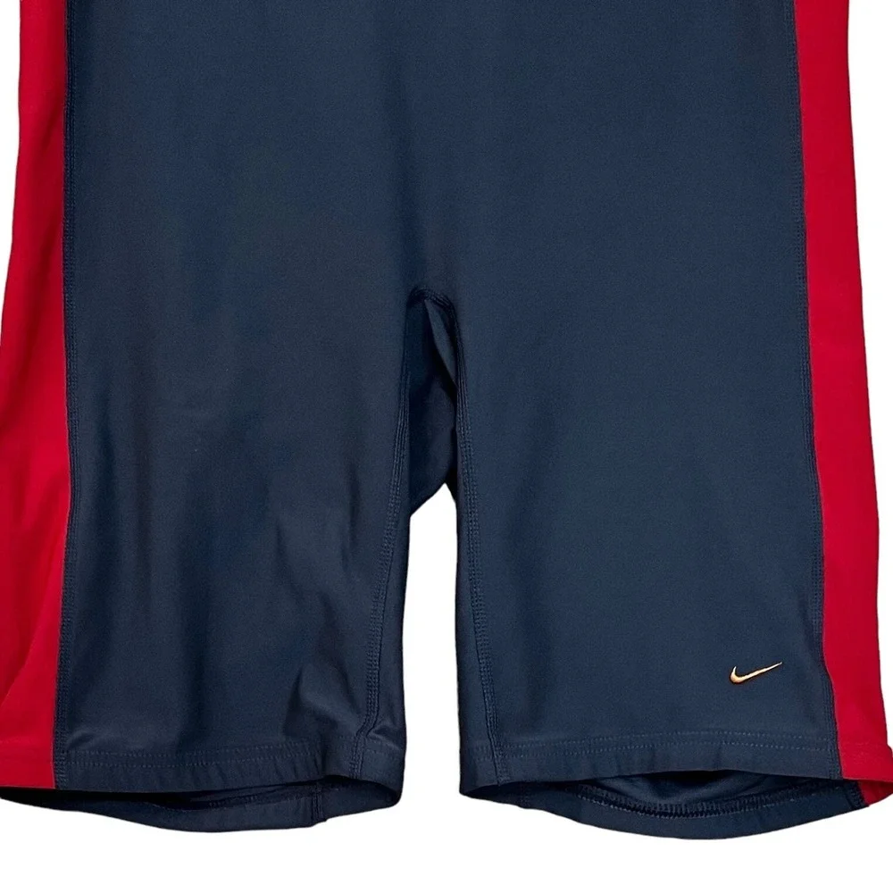 Nike Mens Active Workout Shorts XL Gray Orange Stretch Exercise Gym Training